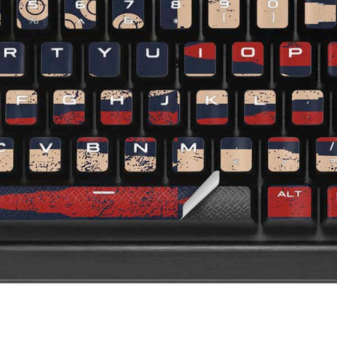 Blue Bullet American Flag K95 RGB PLATINUM Mechanical Gaming Keyboard Skin