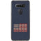 Blue Bullet American Flag LG K51/Q51 Clear Case