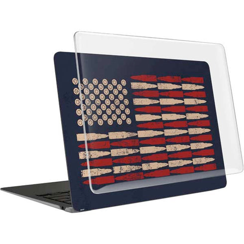 Blue Bullet American Flag MacBook Air 15in (2023-2025) Case plus Skin