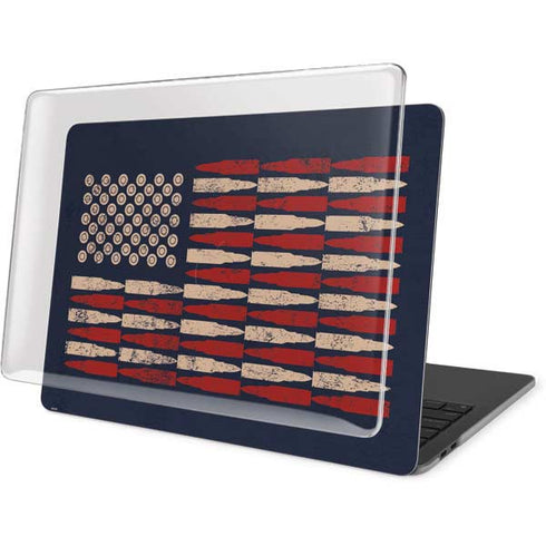 Blue Bullet American Flag MacBook Pro 16in (2019-20) Case plus Skin