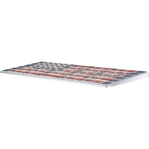 Blue Bullet American Flag Magic Keyboard Skin