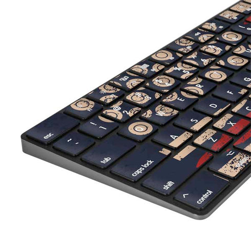 Blue Bullet American Flag Magic Keyboard with Numeric Keypad Skin