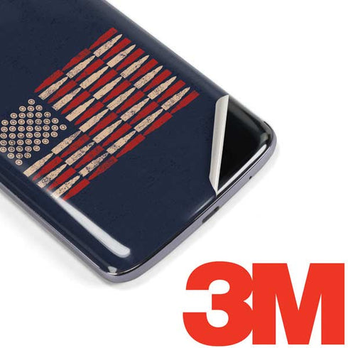 Blue Bullet American Flag Moto E5 Plus Skin