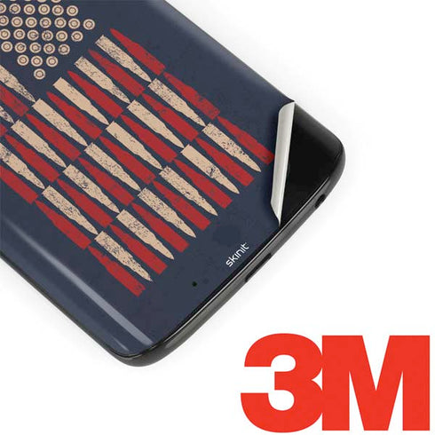 Blue Bullet American Flag Moto G6 Skin