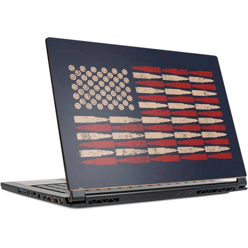 Blue Bullet American Flag MSI GS65 Stealth Laptop Skin
