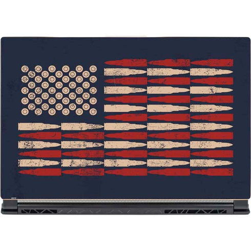Blue Bullet American Flag MSI GS65 Stealth Laptop Skin
