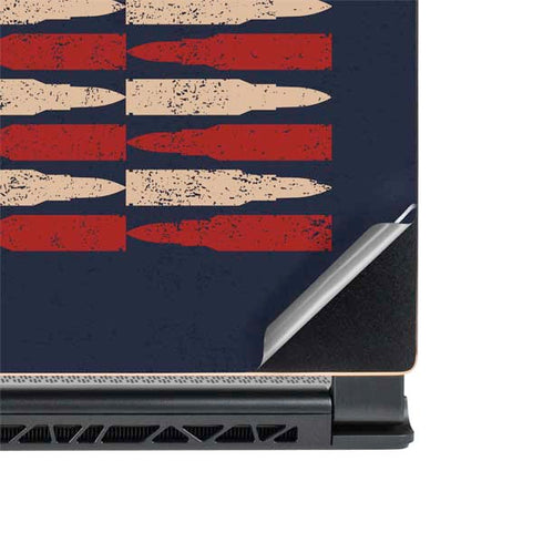 Blue Bullet American Flag MSI GS65 Stealth Laptop Skin