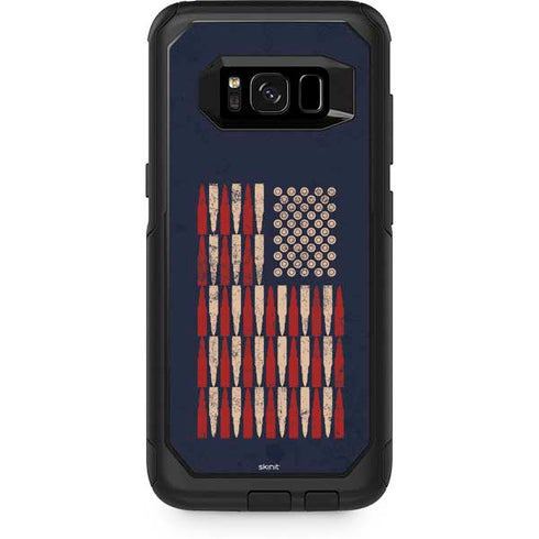 Blue Bullet American Flag Otterbox Commuter Galaxy Skin
