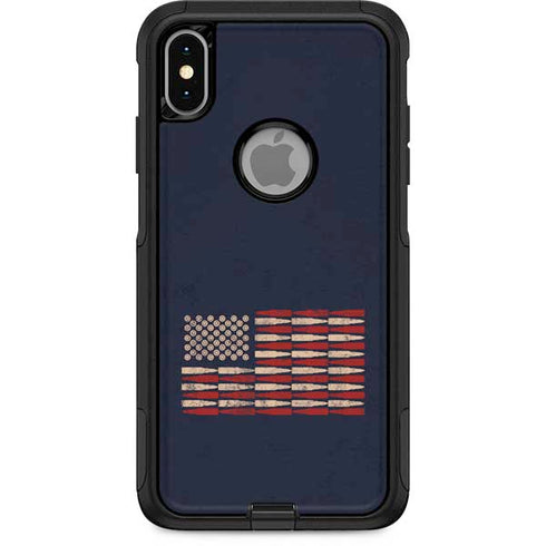 Blue Bullet American Flag Otterbox Commuter iPhone Skin