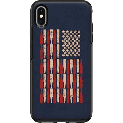 Blue Bullet American Flag Otterbox Symmetry iPhone Skin