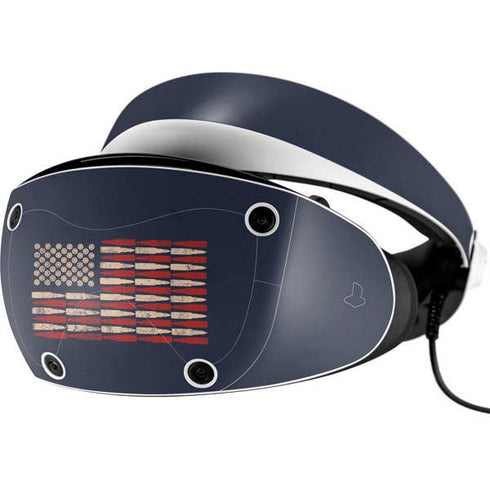Blue Bullet American Flag PlayStation VR2 Skin