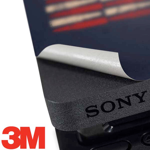 Blue Bullet American Flag PS4 Slim Skin