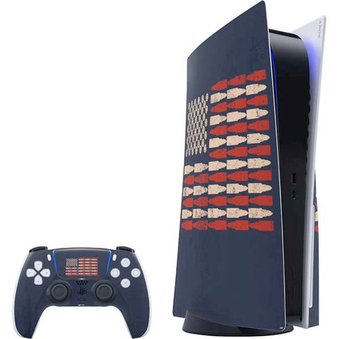 Blue Bullet American Flag PS5 Bundle Skin