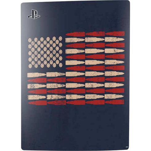 Blue Bullet American Flag PS5 Digital Edition Console Skin