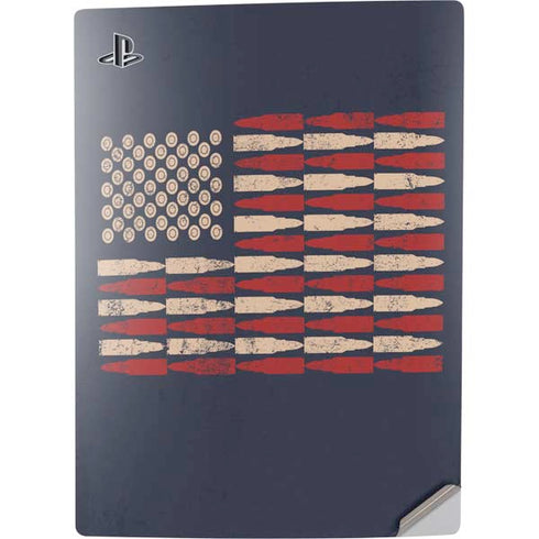 Blue Bullet American Flag PS5 Digital Edition Console Skin
