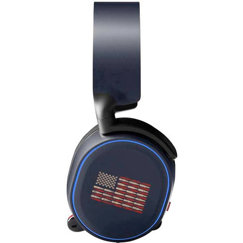 Blue Bullet American Flag SteelSeries Arctis 3 Skin