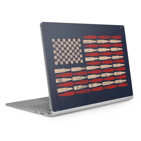 Blue Bullet American Flag Surface Book 2 15in Skin