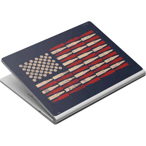 Blue Bullet American Flag Surface Book Skin