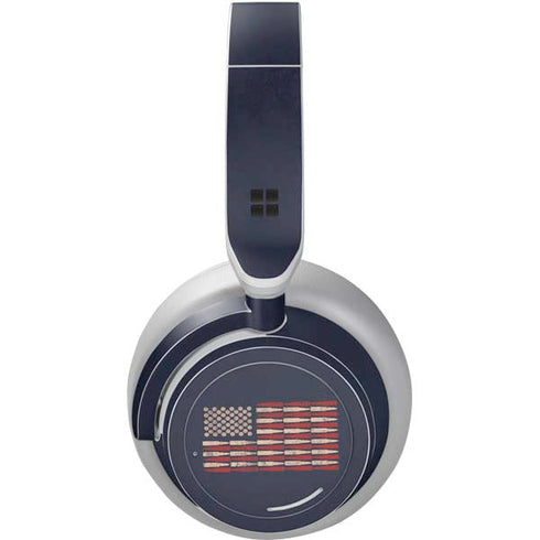 Blue Bullet American Flag Surface Headphones Skin