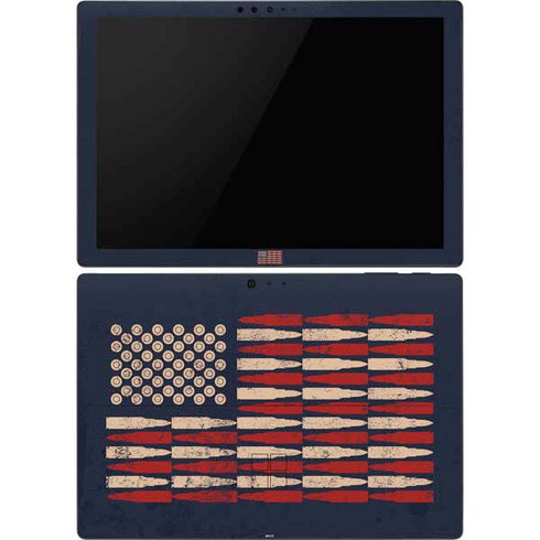 Blue Bullet American Flag Surface Pro 6 Skin