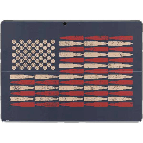 Blue Bullet American Flag Surface Pro 8 Skin