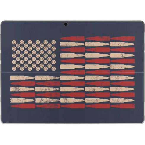 Blue Bullet American Flag Surface Pro 9 Skin
