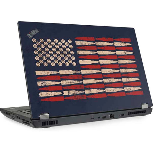 Blue Bullet American Flag Lenovo ThinkPad Skin