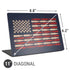 Blue Bullet American Flag Universal Laptop 11in (8.8 x 6.2in) Skin