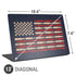 Blue Bullet American Flag Universal Laptop 13in (10.6 x 7.6in) Skin