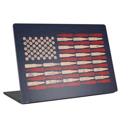 Blue Bullet American Flag Universal Laptop 14in (11.4 x 8.2in) Skin