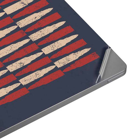 Blue Bullet American Flag Universal Laptop 14in (11.4 x 8.2in) Skin