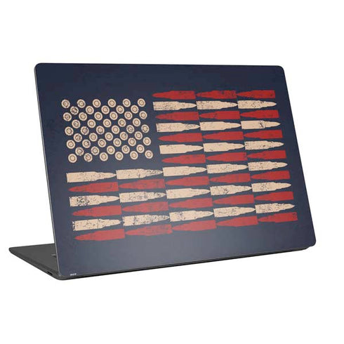 Blue Bullet American Flag Universal Laptop 18in (14.6 x 10.6in) Skin