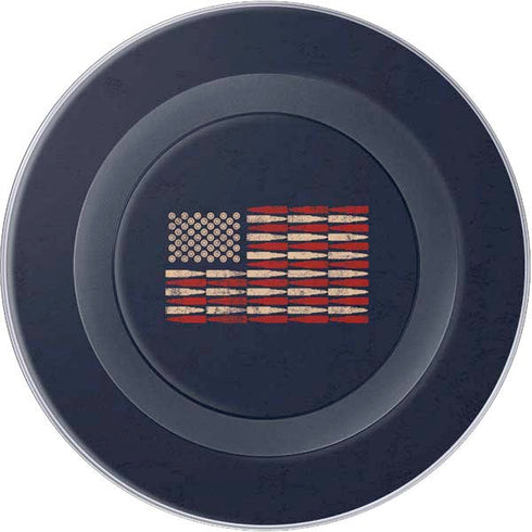 Blue Bullet American Flag Wireless Charger Skin