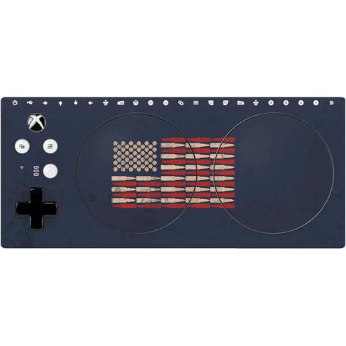 Blue Bullet American Flag Xbox Adaptive Controller Skin