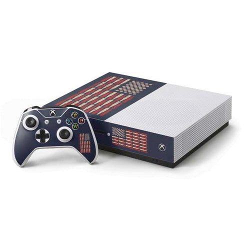 Blue Bullet American Flag Xbox One Skins