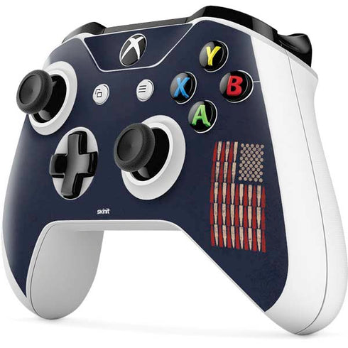 Blue Bullet American Flag Xbox One S Controller Skin