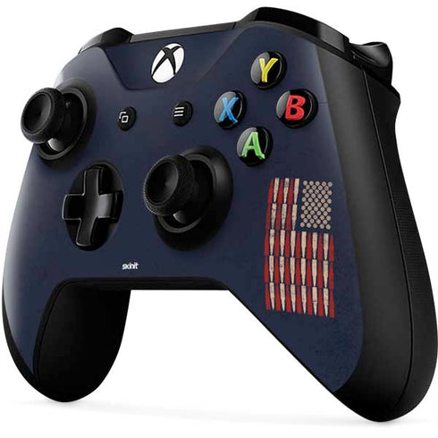 Blue Bullet American Flag Xbox One X Controller Skin