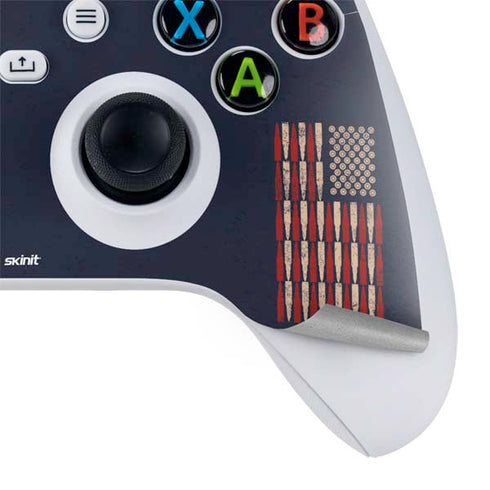 Blue Bullet American Flag Xbox Series S Skins