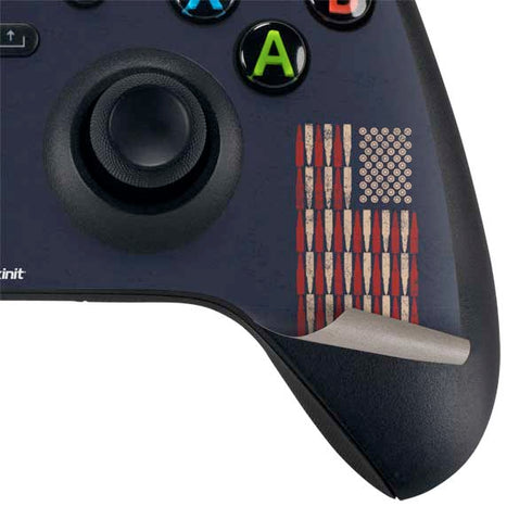 Blue Bullet American Flag Xbox Series X Bundle Skin
