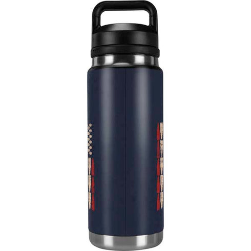 Blue Bullet American Flag YETI Rambler 26oz Bottle Skin