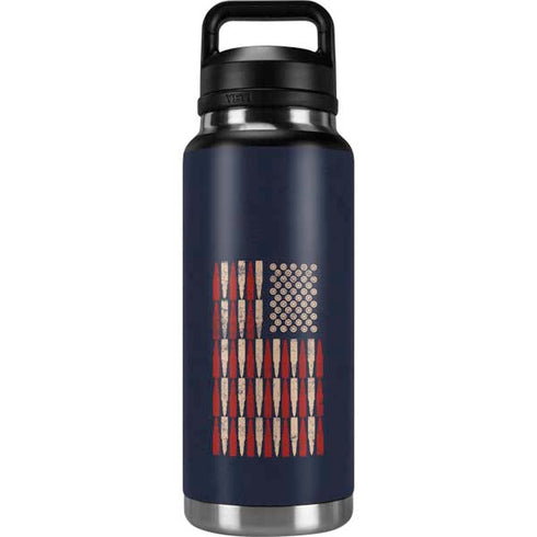 Blue Bullet American Flag YETI Rambler 36oz Bottle Skin
