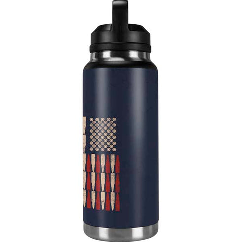 Blue Bullet American Flag YETI Rambler 36oz Bottle Skin