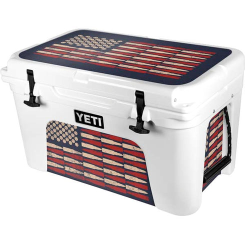Blue Bullet American Flag YETI Tundra 45 Hard Cooler Skin