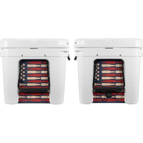Blue Bullet American Flag YETI Tundra 75 Hard Cooler Skin