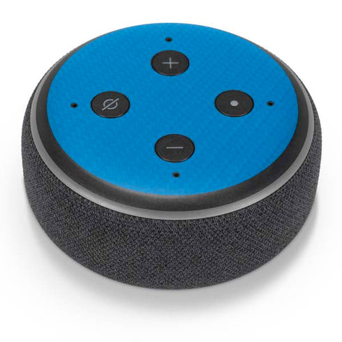 Blue Carbon Fiber Specialty Texture Material Amazon Echo Dot Skin