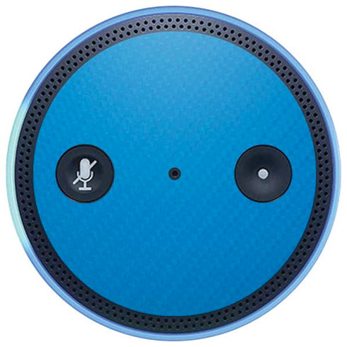 Blue Carbon Fiber Specialty Texture Material Amazon Echo Skin