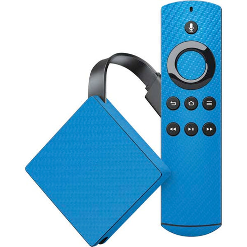 Blue Carbon Fiber Specialty Material Amazon Fire TV Skin
