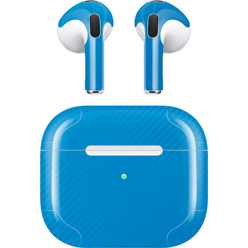 Blue Carbon Fiber Specialty Material Apple AirPods (3rd Gen 2021) Skin