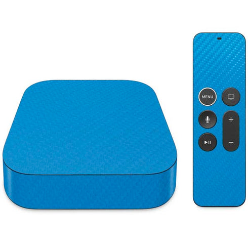Blue Carbon Fiber Specialty Texture Material Apple TV Skin