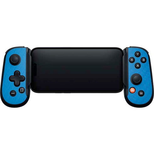 Blue Carbon Fiber Specialty Material Backbone One for iPhone Game Controller Skin